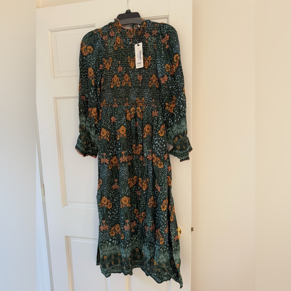 Celina Moon long floral Aurnia midi dress new with tags size S